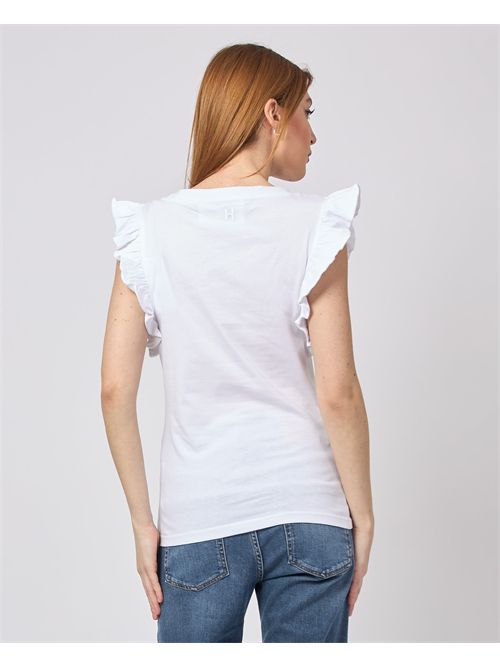 T-shirt donna Silvian Heach in maglia fine SILVIAN HEACH | GPP25205CNWHITE